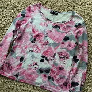 EUC floral sweatshirt by INC